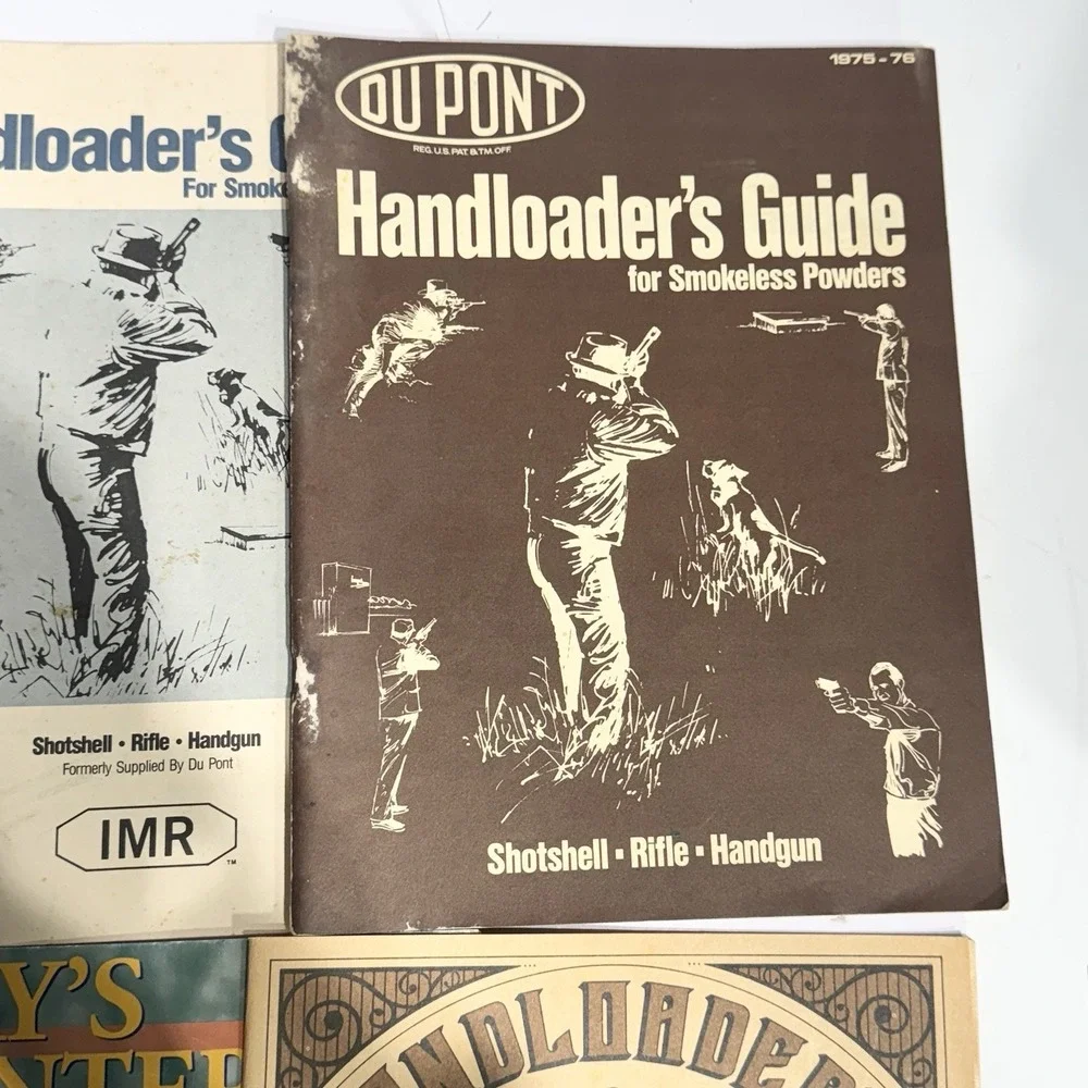 Vintage Reloading & Gun Magazine Lot (6) – Handloader, DuPont, Guns & Ammo